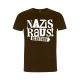 T-Shirt Nazis raus! aus den Stadien (braun)
