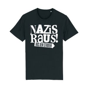 T-Shirt Nazis raus! aus den Stadien (schwarz)