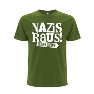 T-Shirt Nazis raus! aus den Stadien (grün)